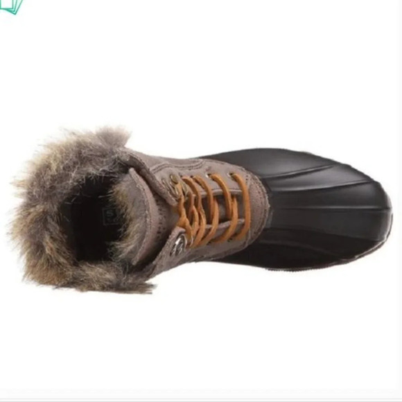 Sperry  Topsider Faux Fur Duck Rain Boots - Picture 2 of 11